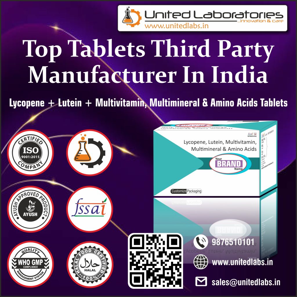 Lycopene + Lutein + Multivitamin + Multimineral + Amino Acids Tablets