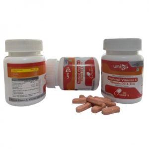 Unigo - Natural Vitamic C, Vitamin D3 & Zinc Chewable Tablets