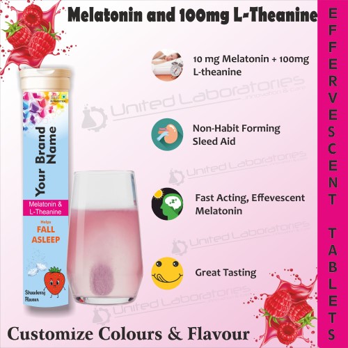 Melatonin and 100mg L-Theanine Tablets