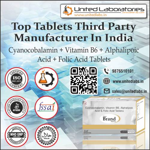 Cyanocobalamin, Vitamin B6, Alphalipoic Acid and Folic Acid Tablets
